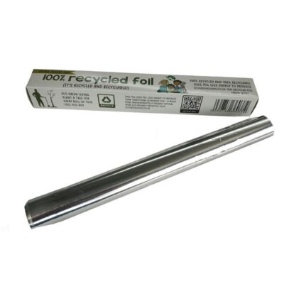 100% Recycled Aluminium Foil - 30cm x 10m.