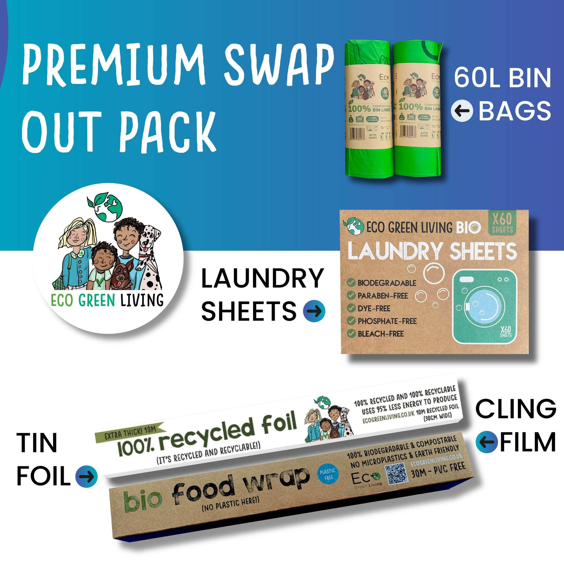 Premium Eco Kitchen Swap Out Pack - ecogreenturtle ltd